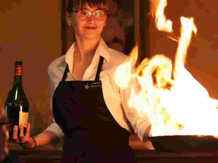 the Orangery Flambe resturant